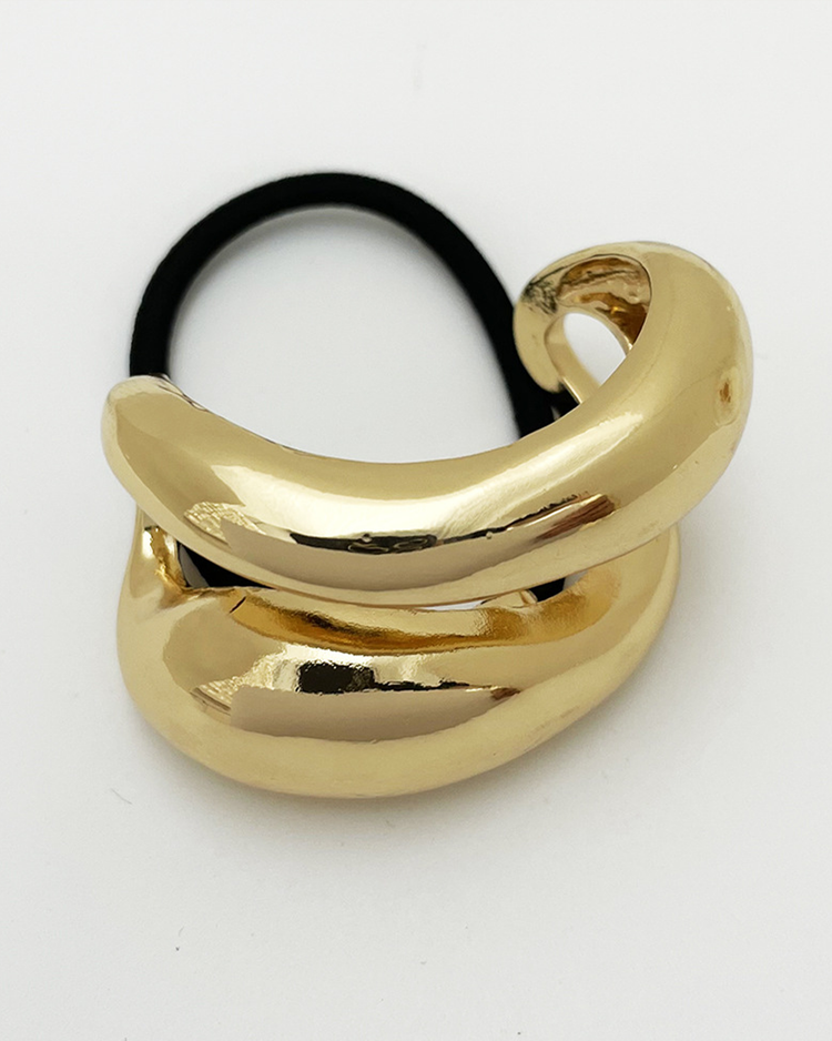 Wide Sculptured Cuff Hair Tie