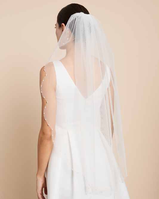 Pearl Trim Veil