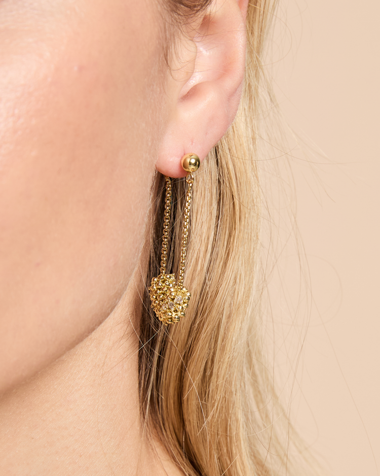 Mini Charm Chain Hoop Earrings