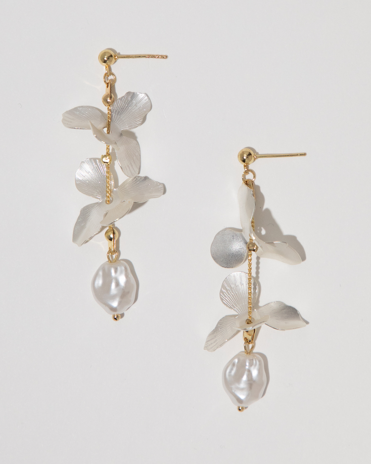 Dainty Iris Drop Earrings