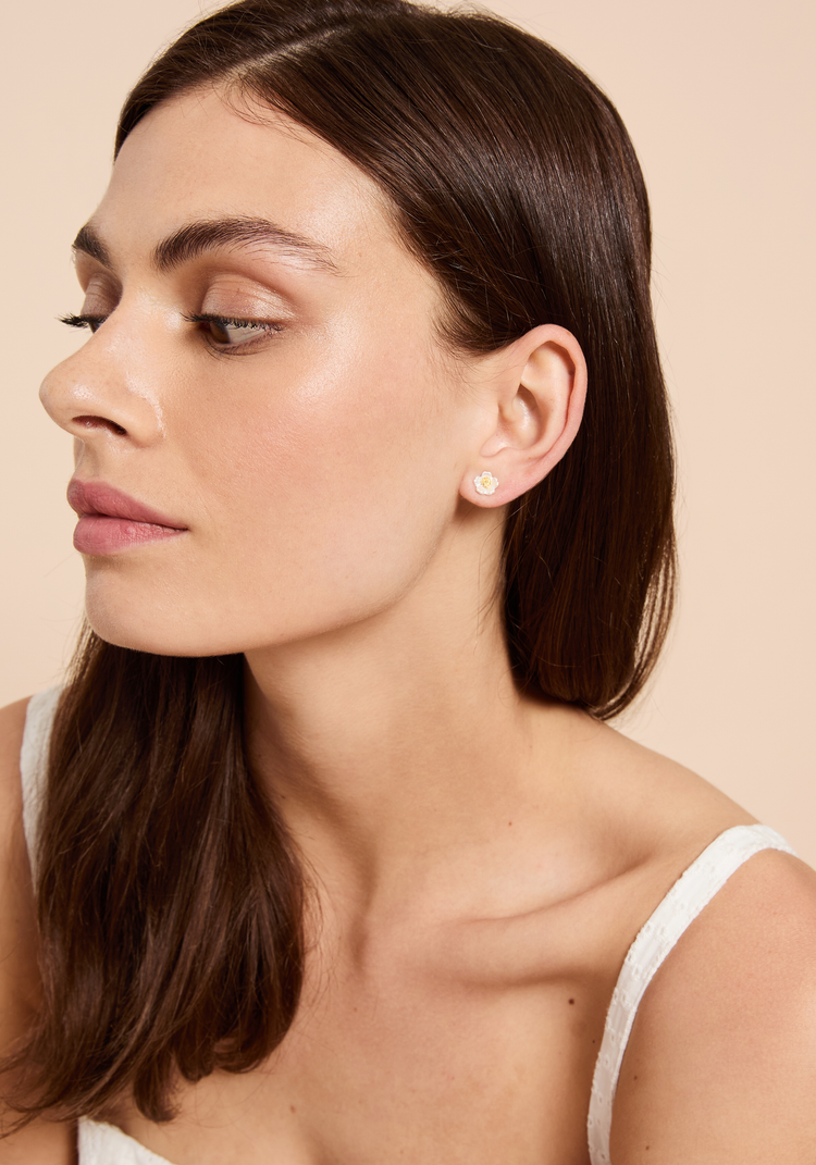 Mirabelle Flora Stud Earrings