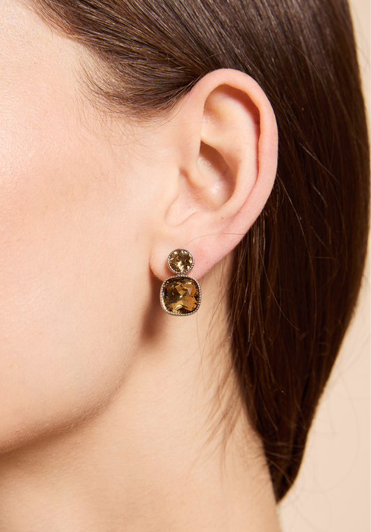 Sunburst Crystal Earrings