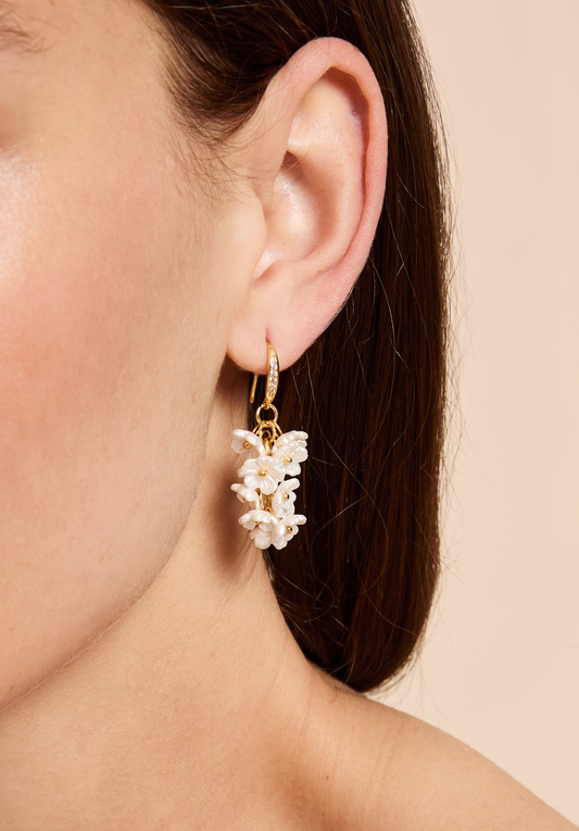 Flower Bouquet Dangle Earrings