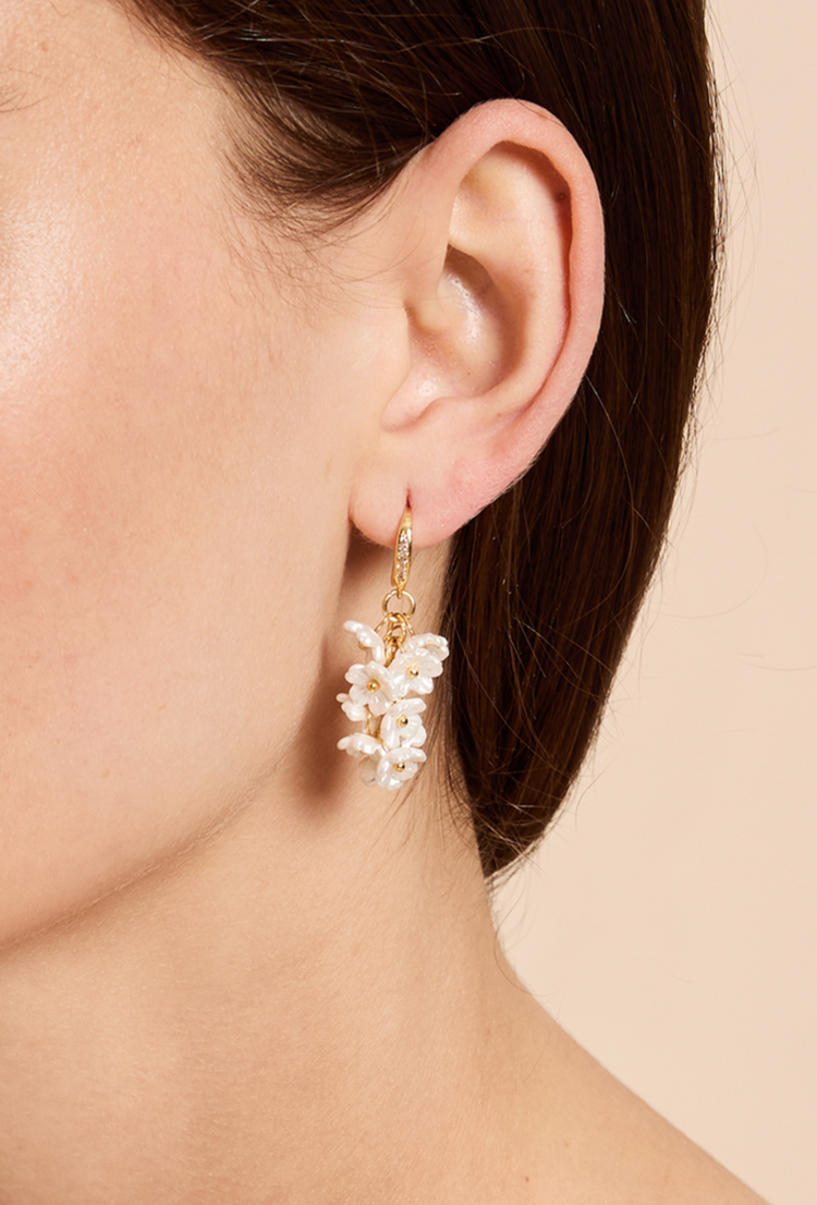 Flower Bouquet Dangle Earrings