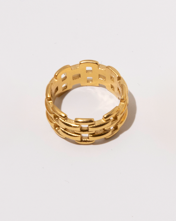 Gold Chain Ring