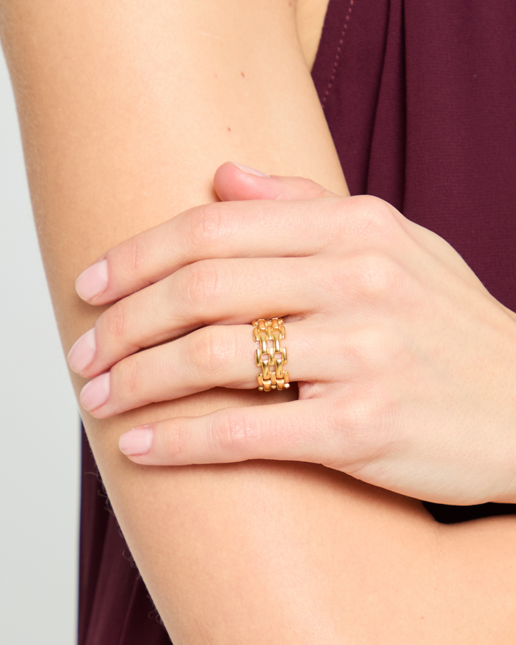 Gold Chain Ring