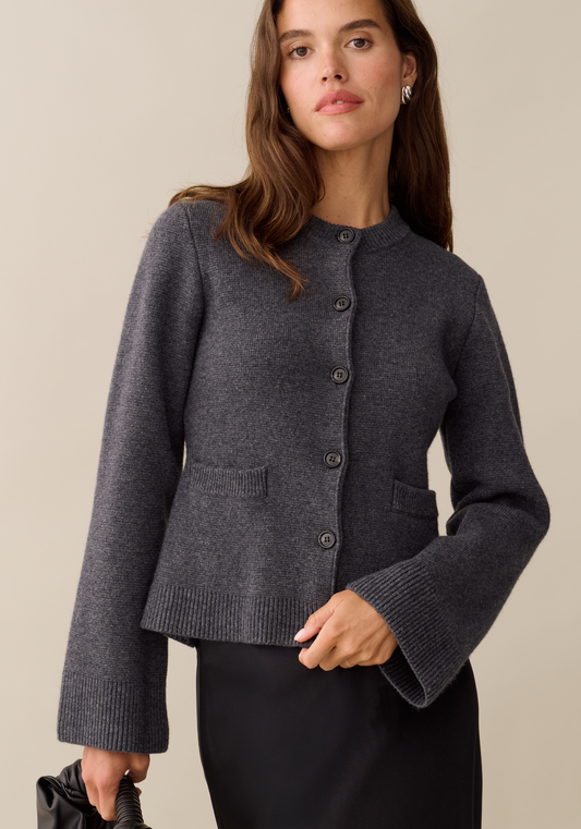 Averie Wool-Cashmere Cardigan