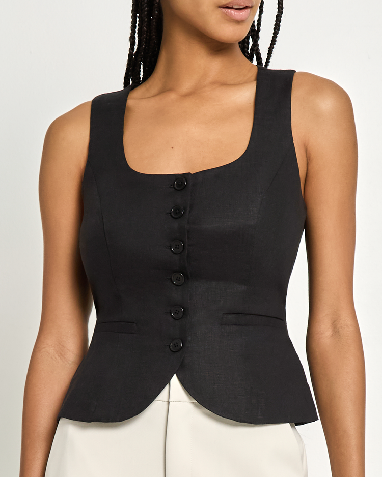 Lola Linen Vest