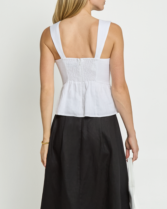 Inaya Linen Top