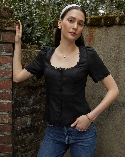 Wilma Linen Top