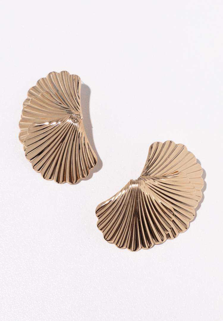 Shell Fan Earrings