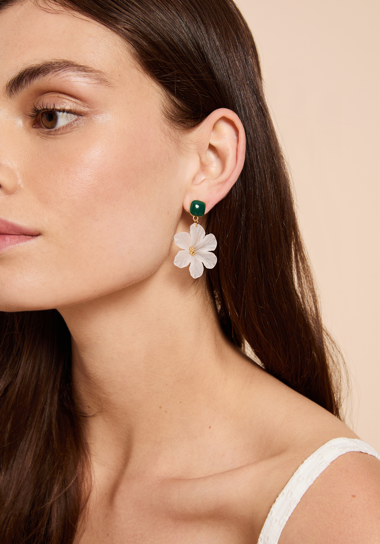 Daisy Blossom Drop Earrings