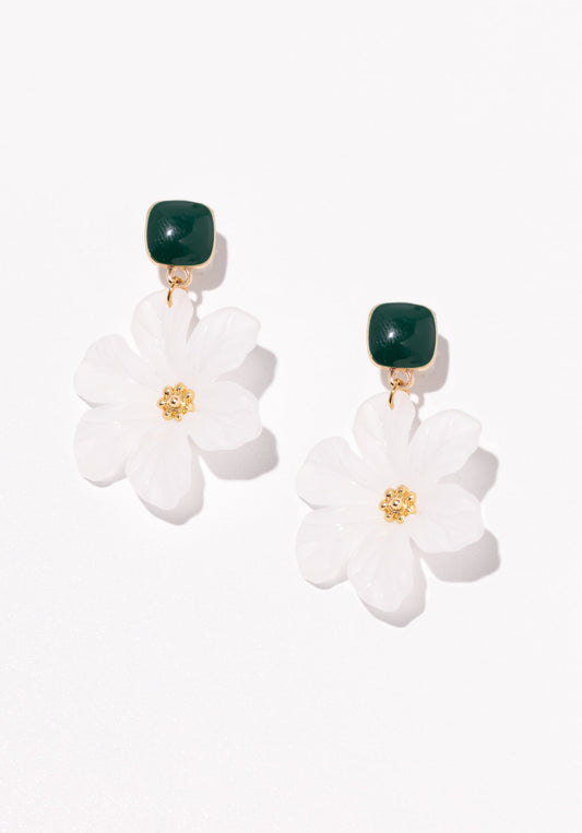 Daisy Blossom Drop Earrings