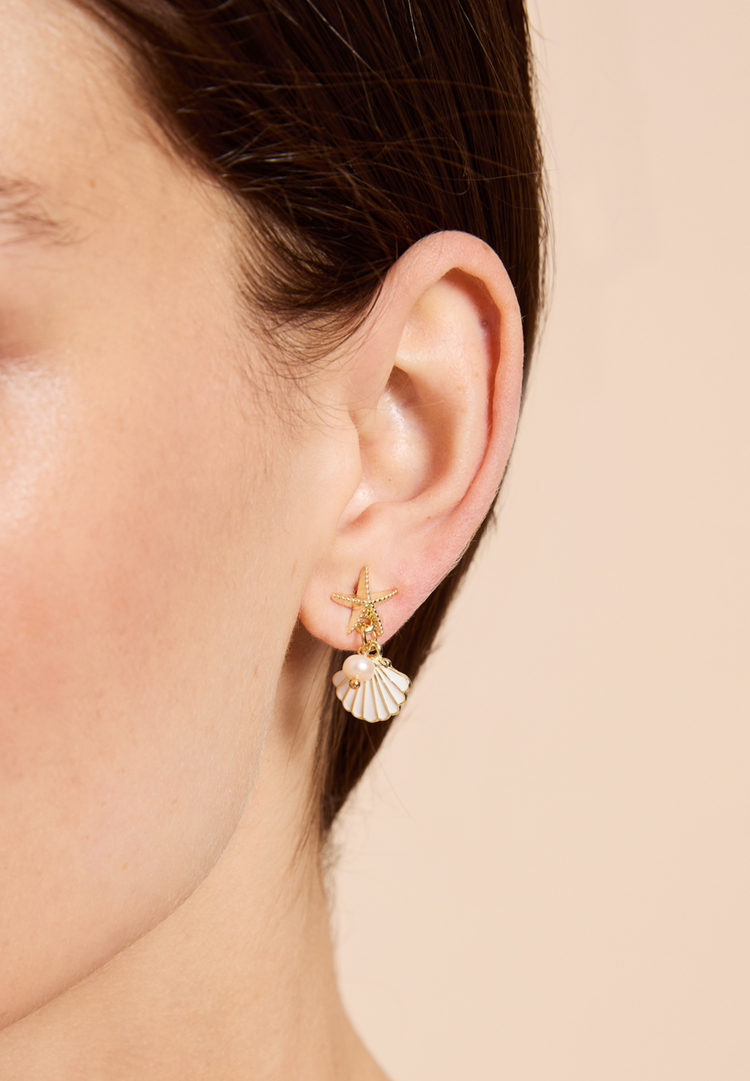 Pearl Tides Drop Earrings