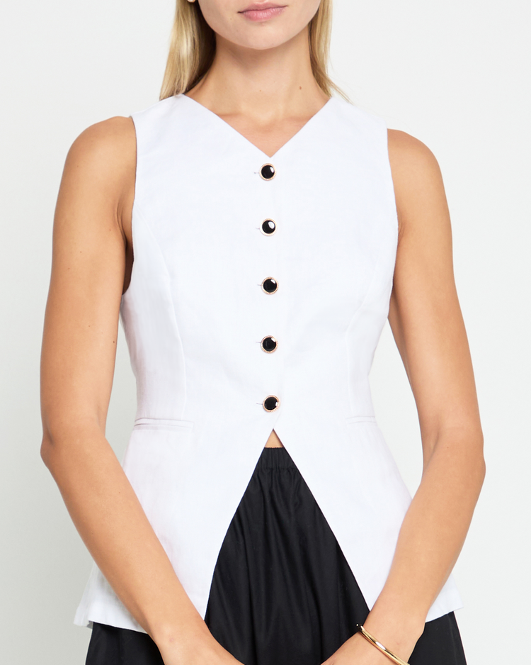 Annabel Linen Vest