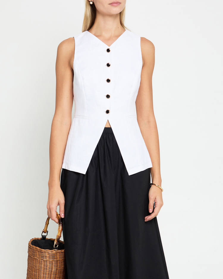 Annabel Linen Vest