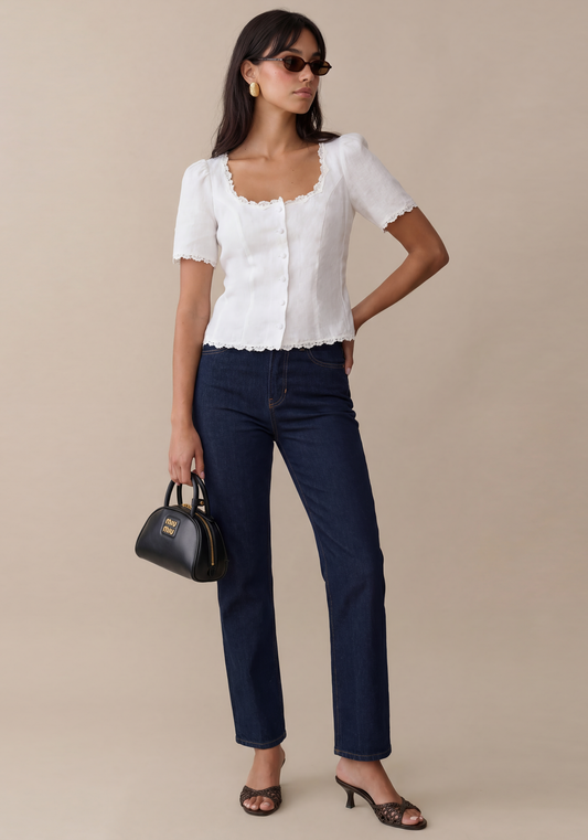 Wilma Linen Top