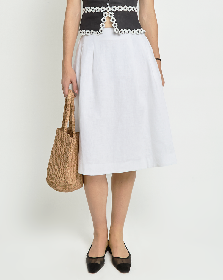 Lucie Linen Skirt