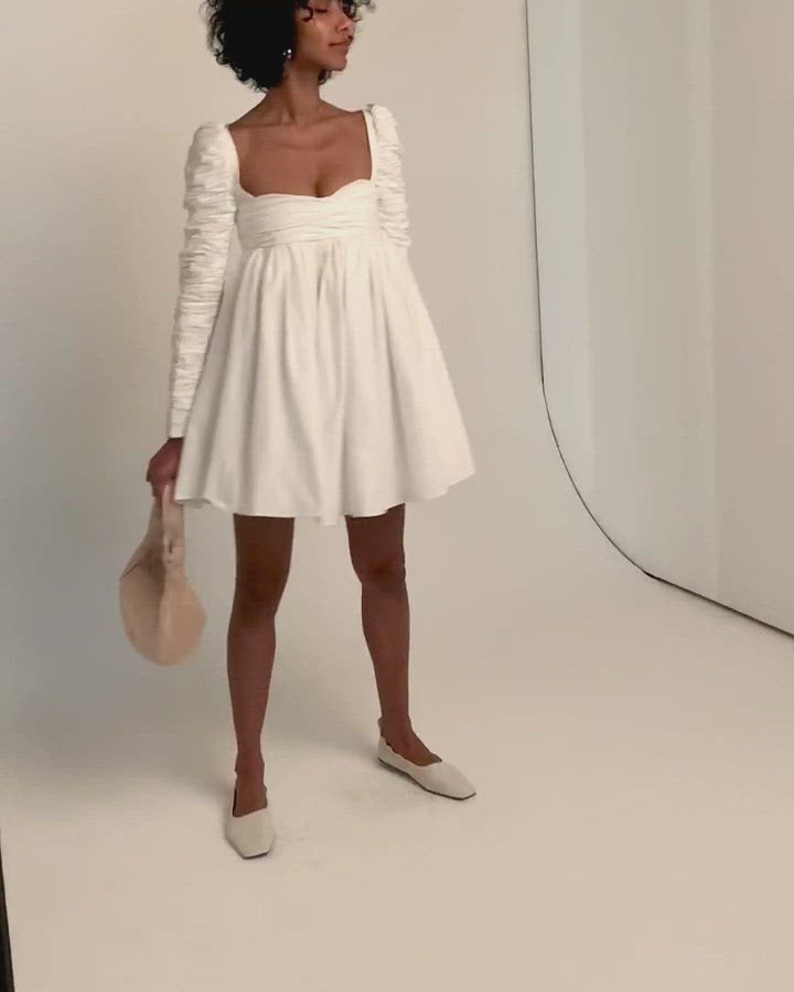 Structured Long-Sleeve Frock